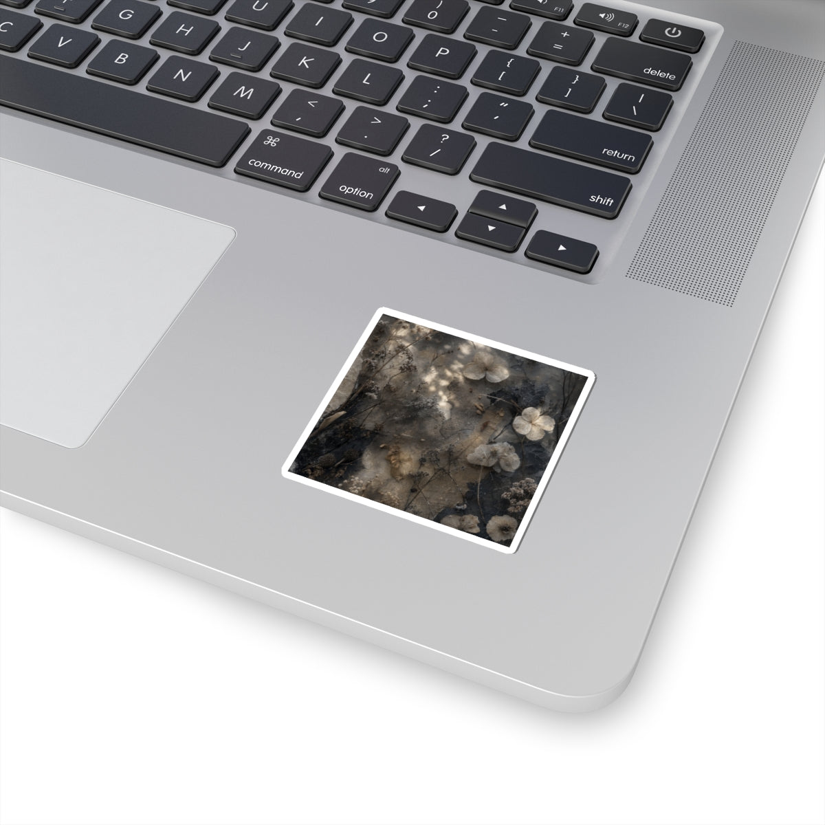 Dried Flowers Texture Sticker | Neutral Japandi Art