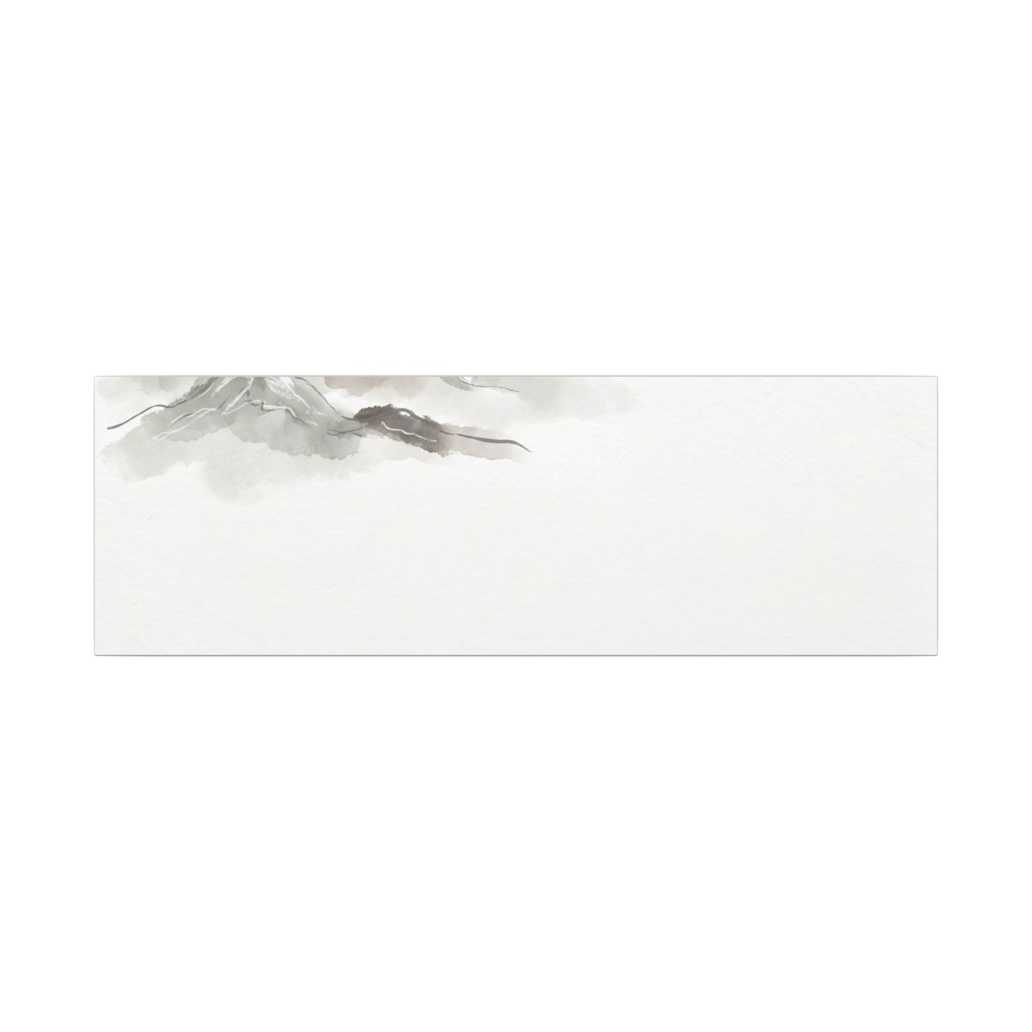 Winter Mountain Mist Minimal Line Canvas Art | Elegant Decor