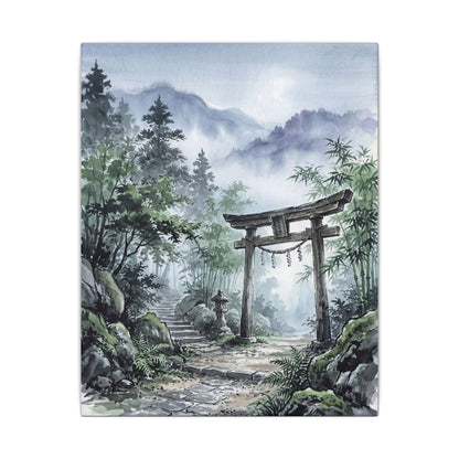 Moonlight Torii Gate Canvas Art - Zen Fukinsei
