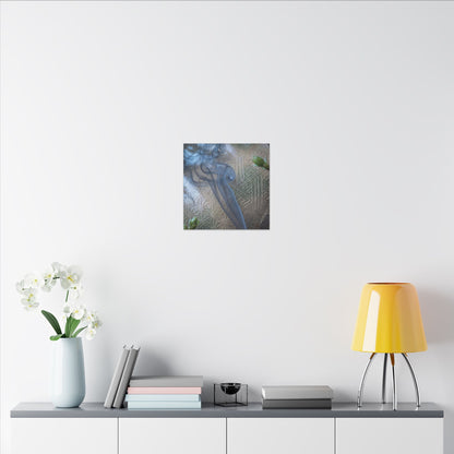 Spring Incense Smoke Japanese Pattern Canvas Art | Neutral Decor