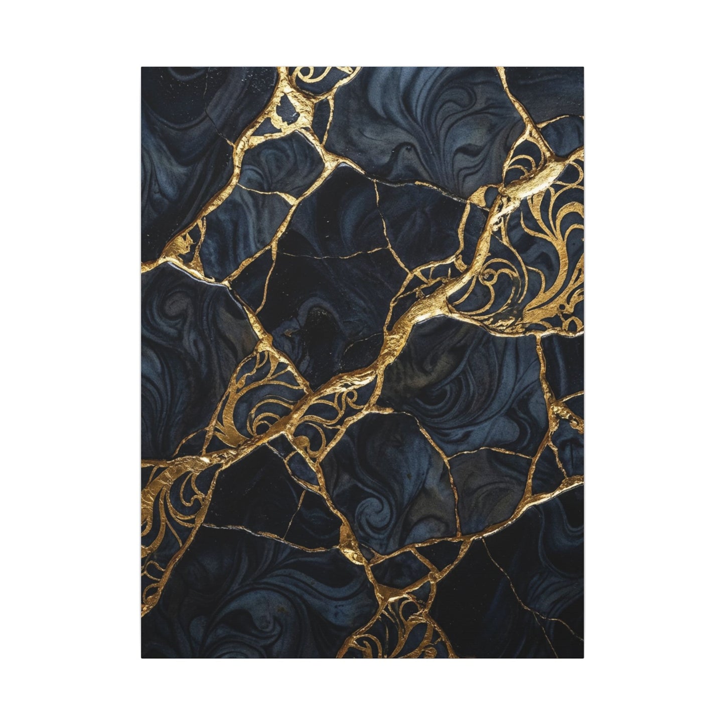 Kintsugi Gold Vein Canvas Art