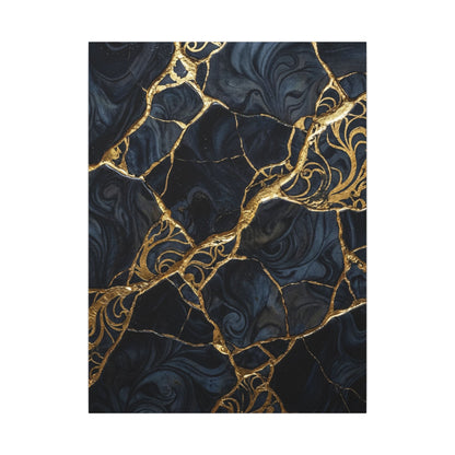 Kintsugi Gold Vein Canvas Art
