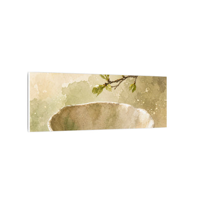 Warm Ceramic Bowl Canvas Art - Watercolor Japandi
