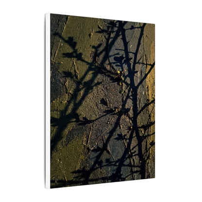 Kanso Shadow Play Canvas Art - Dark Japandi Dark Texture