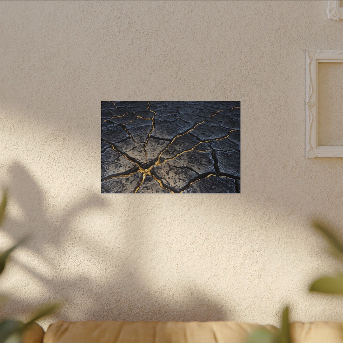 Cracked Earth Broken Beauty Canvas Art | Artful Kintsugi Art