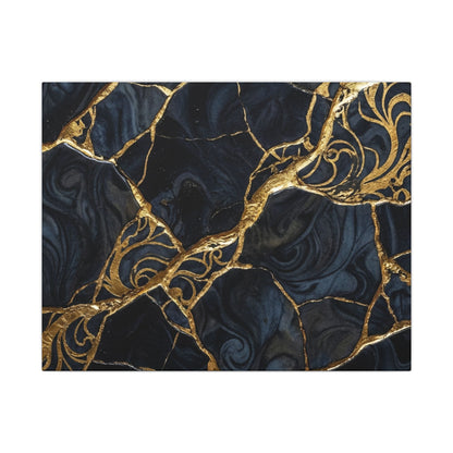 Kintsugi Gold Vein Canvas Art Art Print
