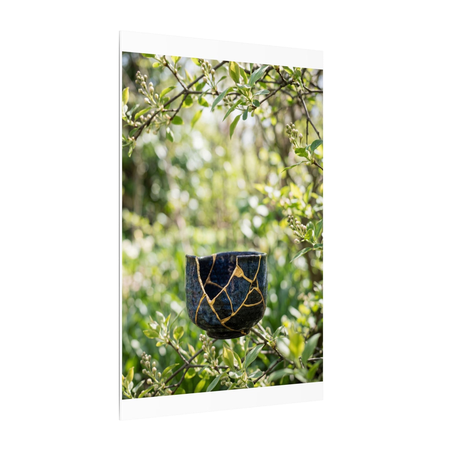 Kintsugi Broken Pottery in Dappled | Broken Beauty Canvas Art