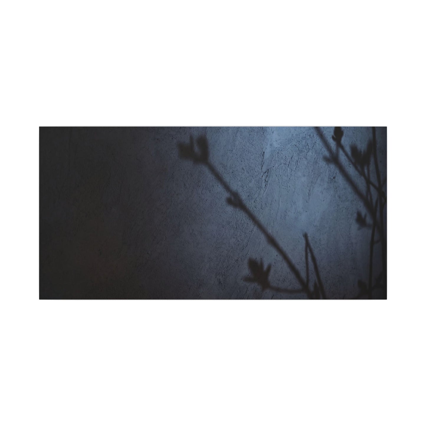 Shadow Play Canvas Art | Spring Dark Japandi Moody Minimal Art