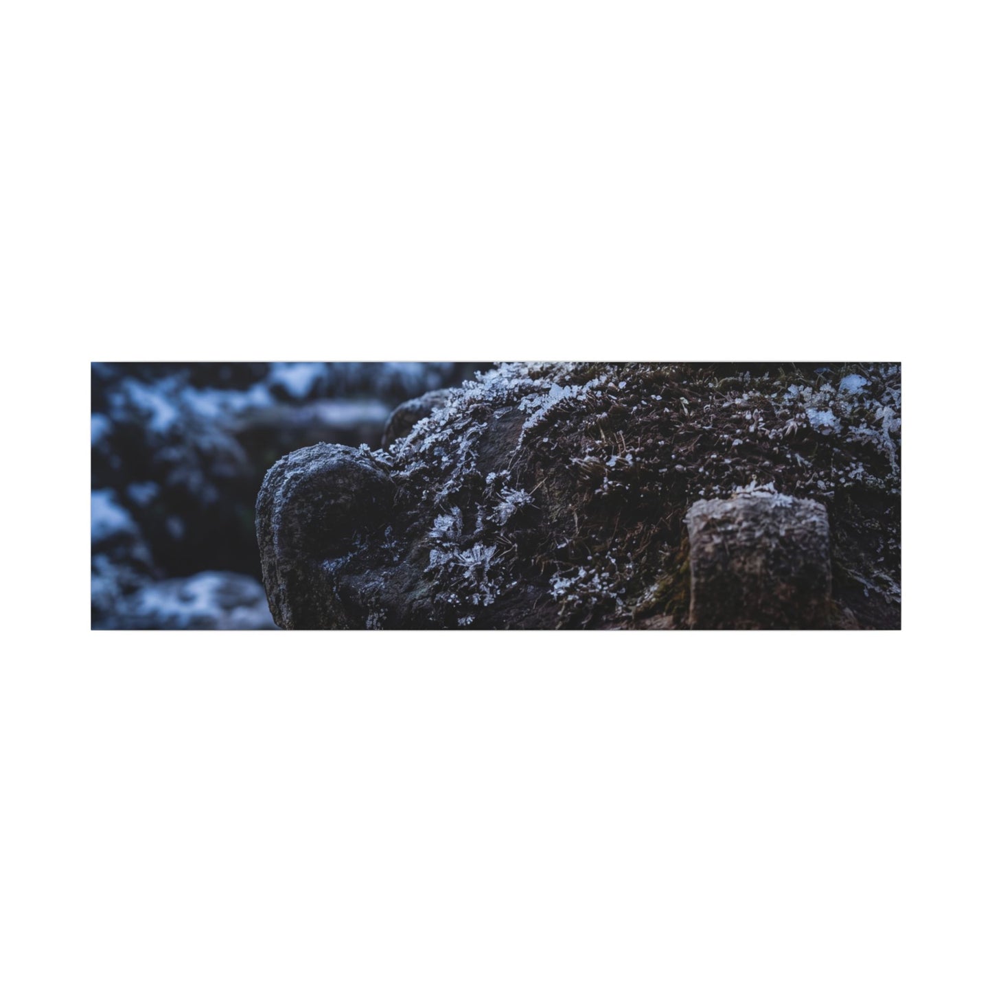 Moody Stone Lantern Canvas Art - Shadow Zen Dark Japandi
