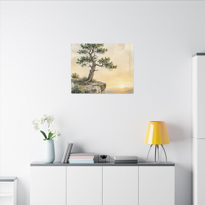 Pine Tree Canvas Art | Summer Japandi Texture Art
