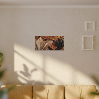 Paper Fold Texture Canvas Art | Elegant Japandi Art