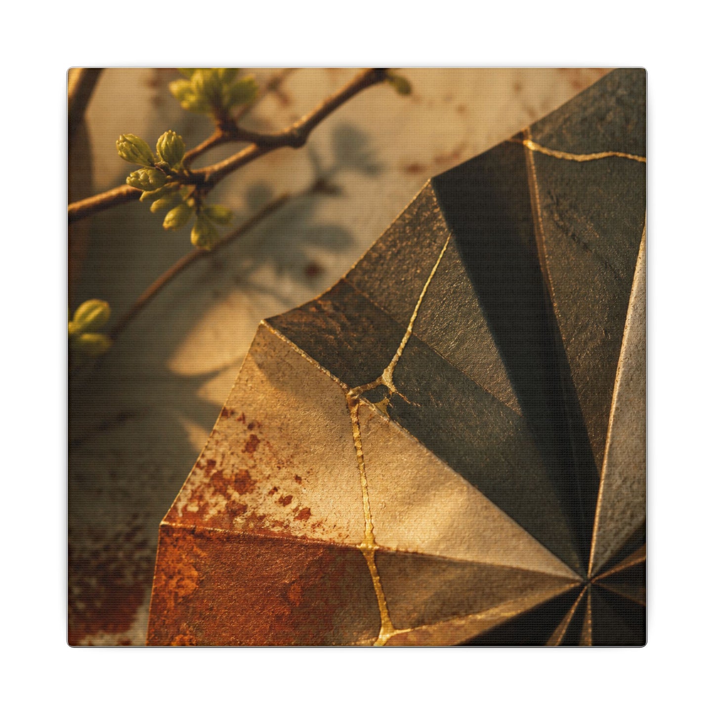 Ma Paper Fold Canvas Art - Kintsugi Broken Beauty