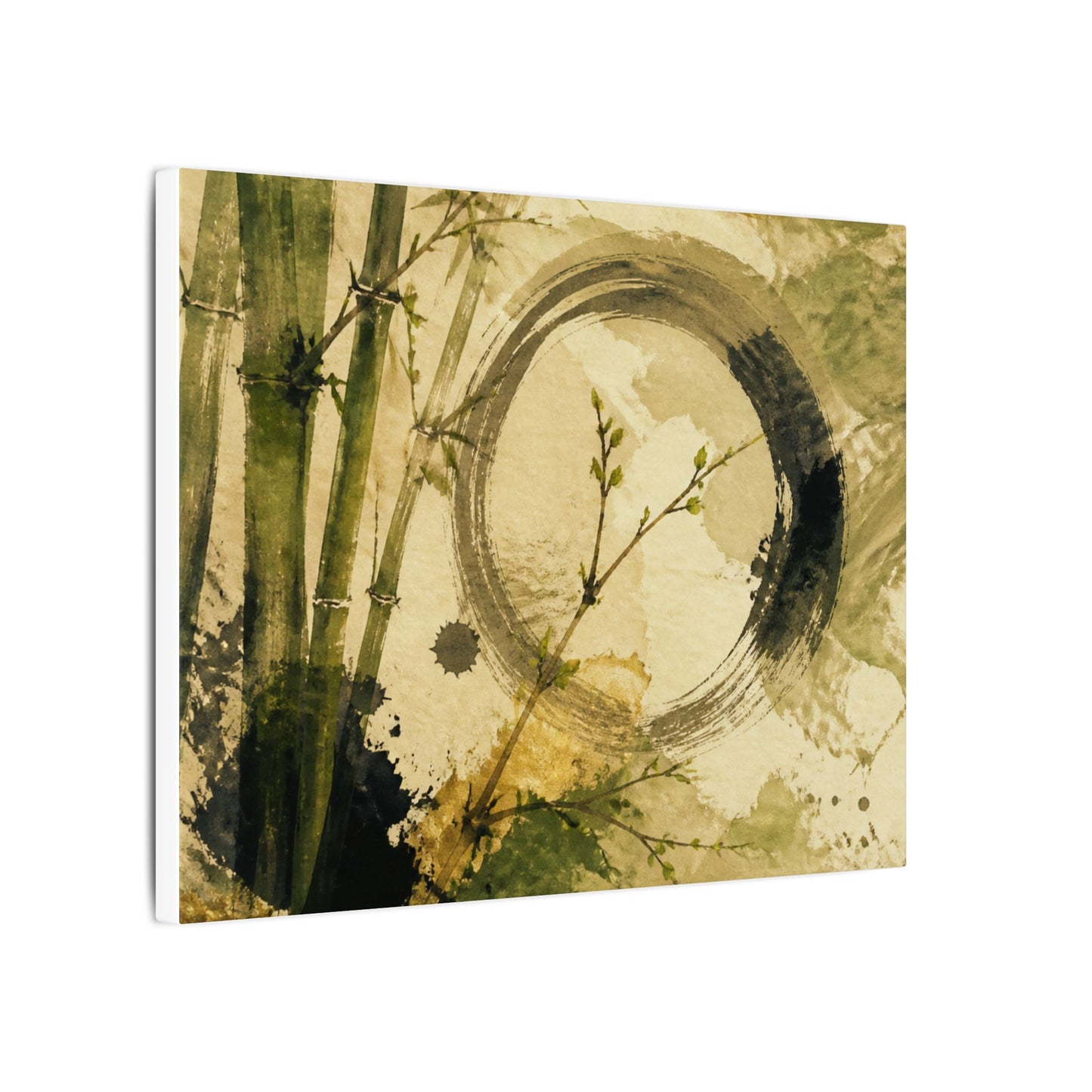 Ink Brushstroke Sumi E Canvas Art | Calm Zen Art