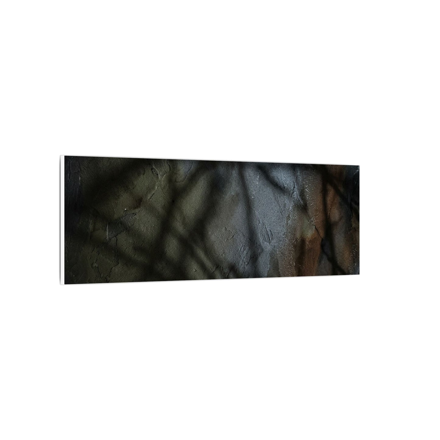 Shadow Play Dark Texture Canvas Art | Sophisticated Dark Japandi Art