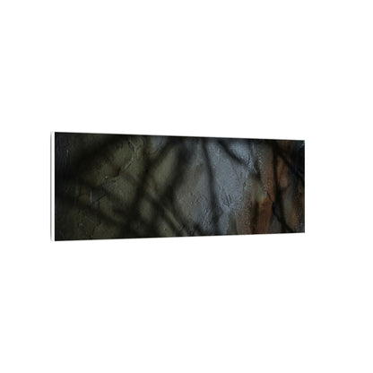 Shadow Play Dark Texture Canvas Art | Sophisticated Dark Japandi Art