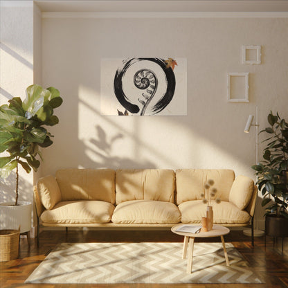 Fern Unfurling Autumn Canvas Art | Zen Peaceful Design