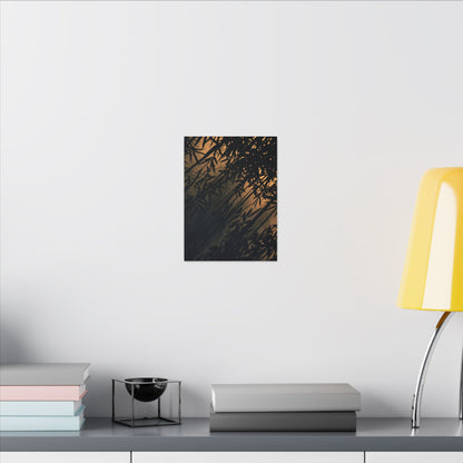 Sophisticated Shadow Play Canvas Art - Shadow Zen Dark Japandi