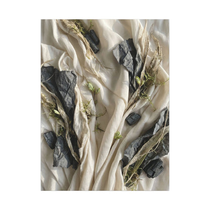 Spring Silk Drape Texture Canvas Art | Warm Decor