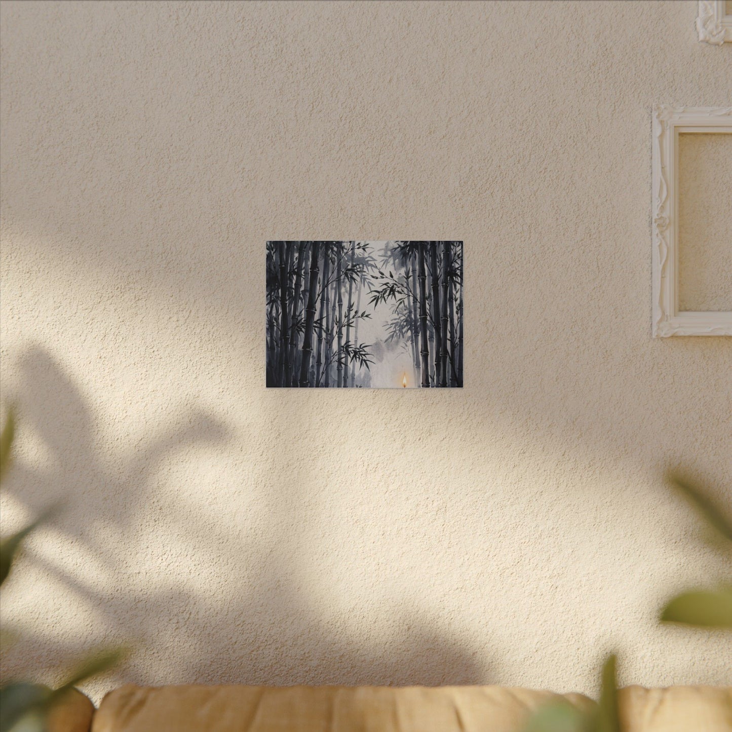 Tranquil Bamboo Grove Canvas Art - Sumi E Zen