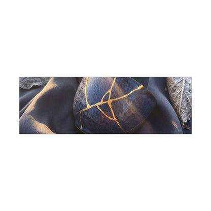 Winter Silk Drape Gold Repair Canvas Art | Artful Decor