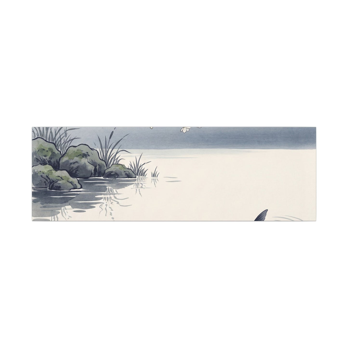 Ma Koi Pond Canvas Art - Zen Ukiyo E Inspired