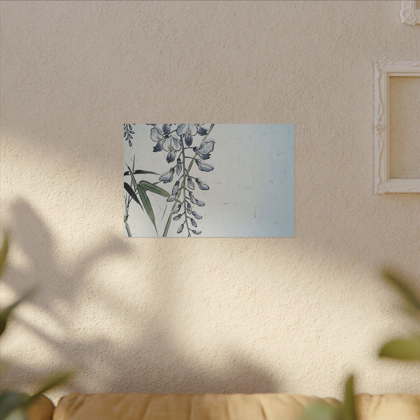Zen Wisteria in Moonlight | Ukiyo E Inspired Canvas Art