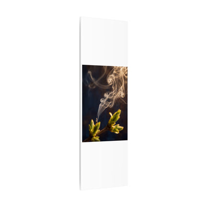 Golden Hour Incense Smoke Canvas Art - Dark Japandi Kanso
