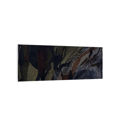 Shadow Play Winter Canvas Art | Dark Japandi Luxurious Design