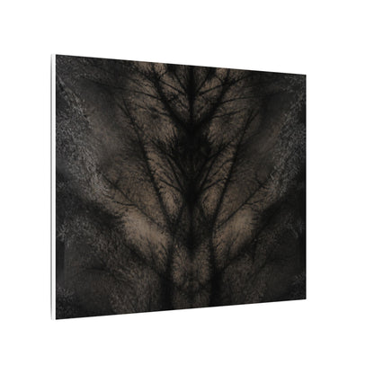 Seijaku Shadow Play Canvas Art - Dark Japandi Charcoal Ink