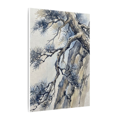 Moonlight Pine Tree Canvas Art - Japandi Seijaku