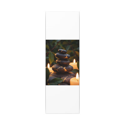 Summer River Stones Gold Vein Canvas Art | Philosophical Decor
