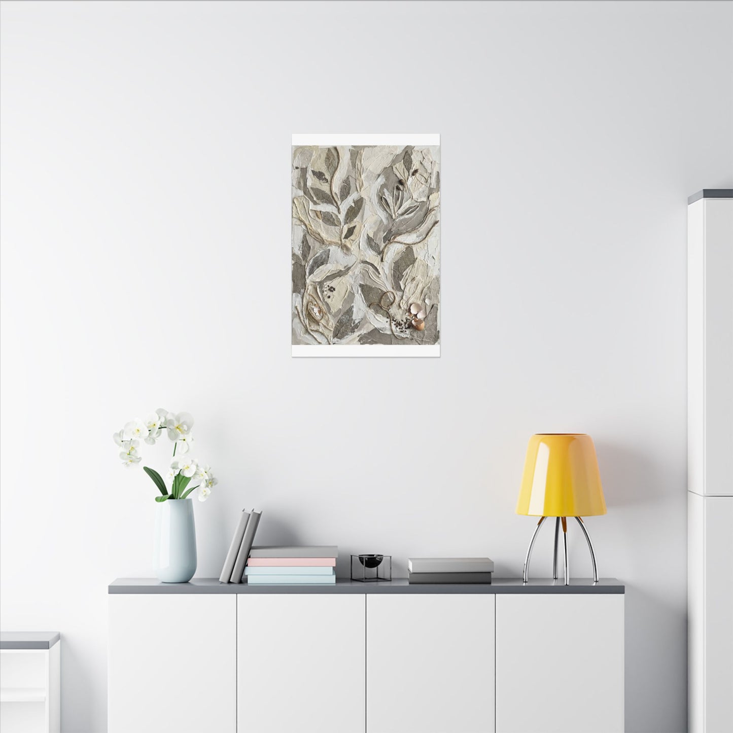 Japandi Textured Canvas Art