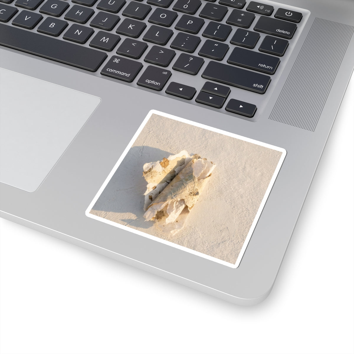 Paper Fold Texture Sticker | Warm Japandi Art