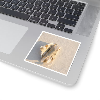 Paper Fold Texture Sticker | Warm Japandi Art