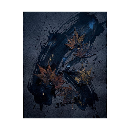 Moonlight Ink Brushstroke Wall Art Print - Dark Japandi Datsuzoku