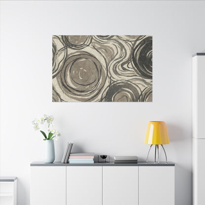 Wabi-sabi Pattern Japandi Japanese Pattern Canvas Art