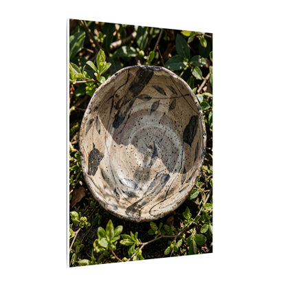 Elegant Ceramic Bowl Canvas Art - Japanese Pattern Japandi