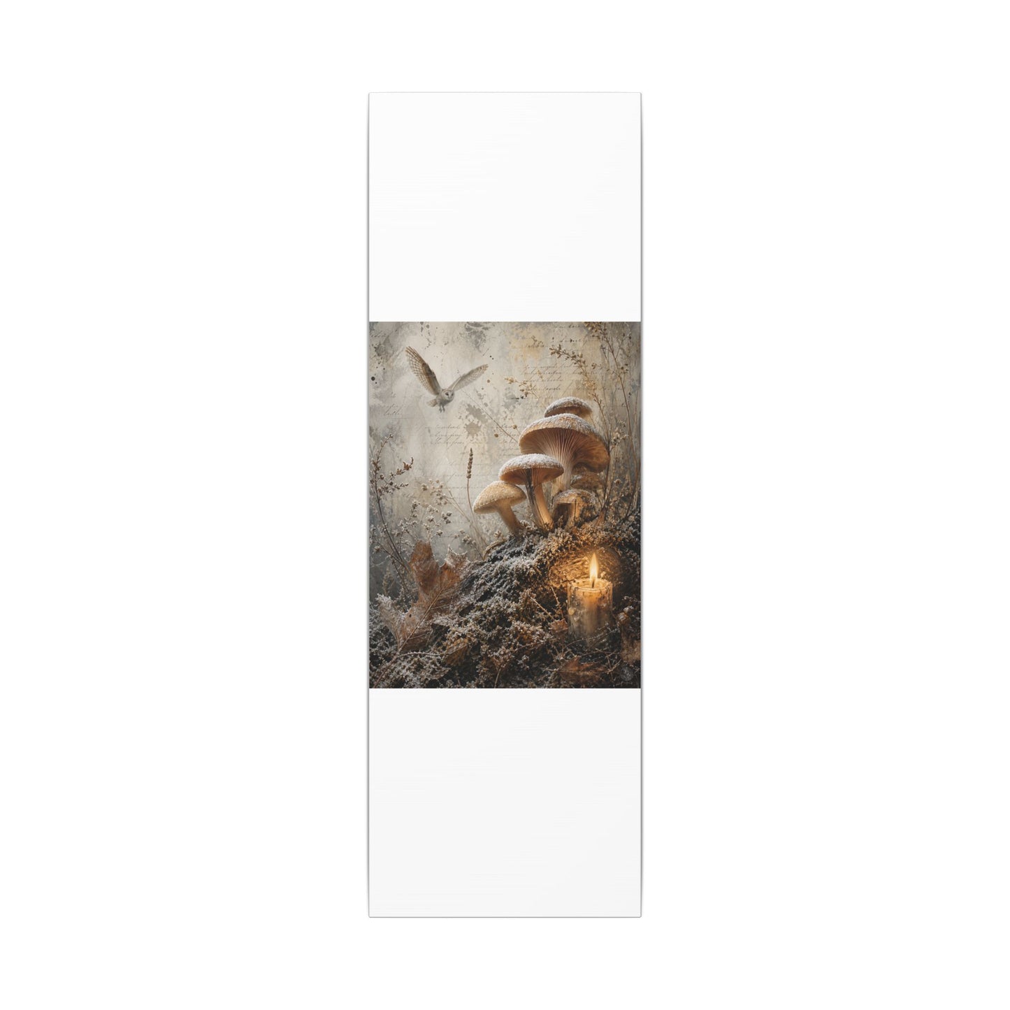 Wild Mushrooms Texture Canvas Art | Elegant Japandi Art