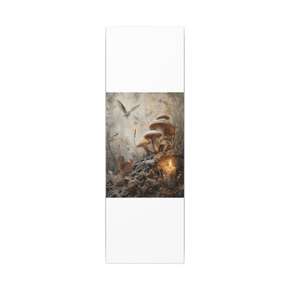 Wild Mushrooms Texture Canvas Art | Elegant Japandi Art