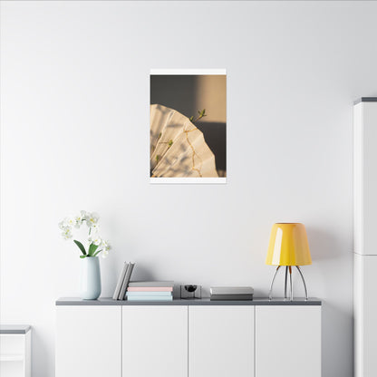 Paper Fold Gold Vein Canvas Art | Healing Kintsugi Art