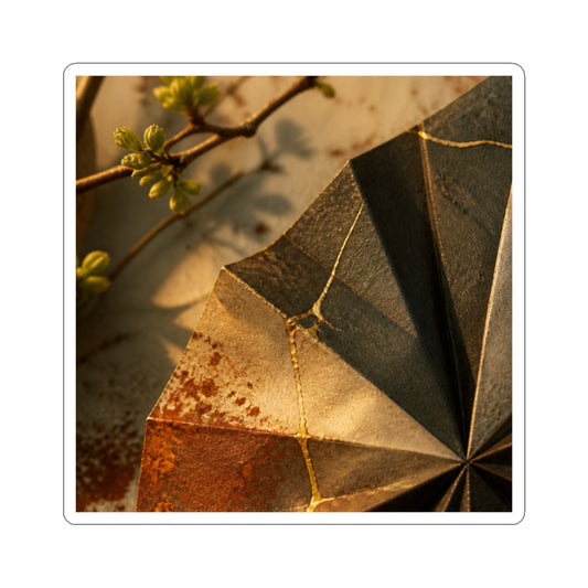 Artful Paper Fold Sticker - Broken Beauty Kintsugi