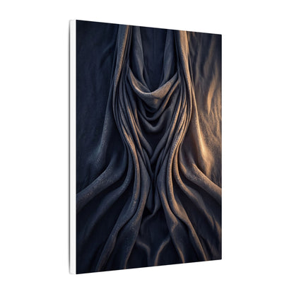 Moody Silk Drape Canvas Art - Shadow Zen Dark Japandi