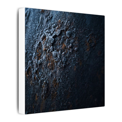 Rust Patina Canvas Art | Winter Dark Japandi Shadow Zen Art