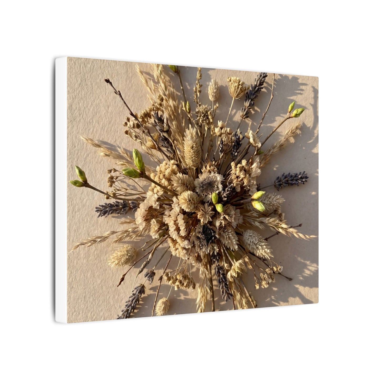 Dried Flowers Spring Canvas Art | Japandi Earthy Design