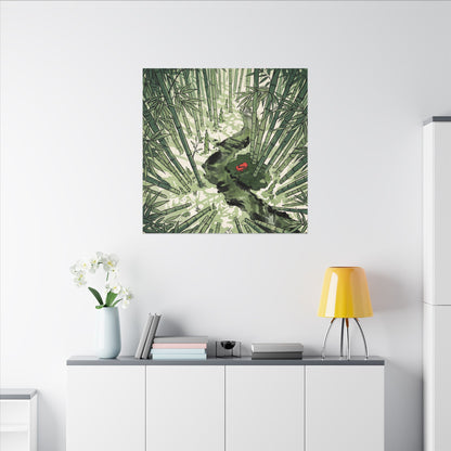 Peaceful Bamboo Grove Canvas Art - Ukiyo E Inspired Zen