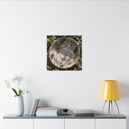 Elegant Ceramic Bowl Canvas Art - Japanese Pattern Japandi