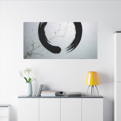 Tea Ceremony Enso Canvas Art | Peaceful Zen Art