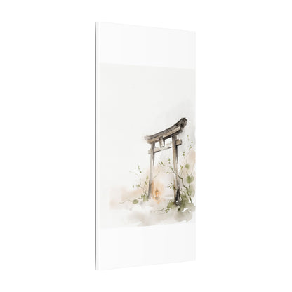 Fukinsei Torii Gate Canvas Art - Japandi Watercolor