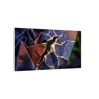 Philosophical Paper Fold Canvas Art - Gold Vein Kintsugi