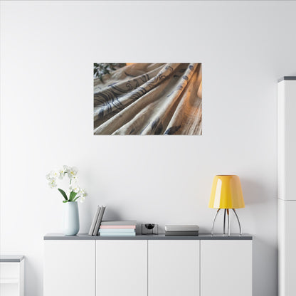 Fukinsei Silk Drape Canvas Art - Japandi Japanese Pattern